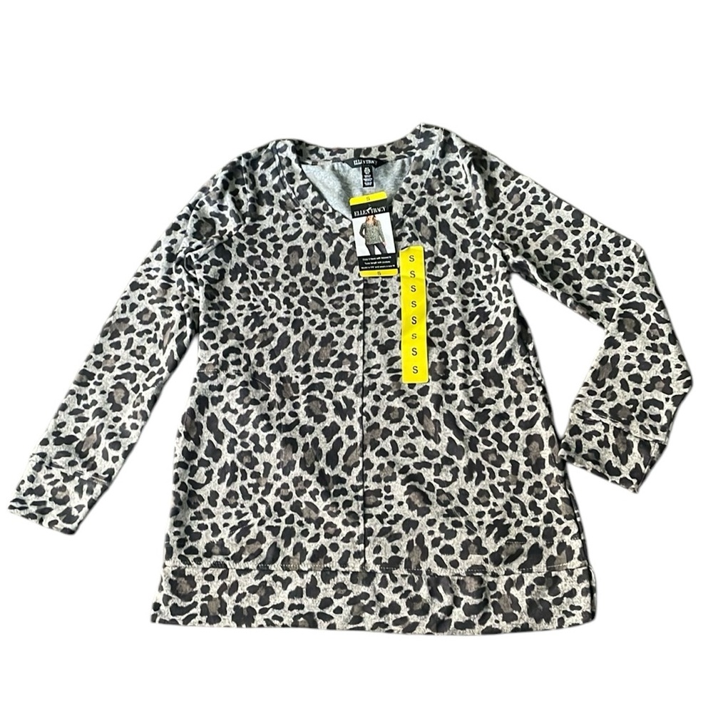Ellen Tracy - Women's Cozy V-Neck Tunic with Pockets
